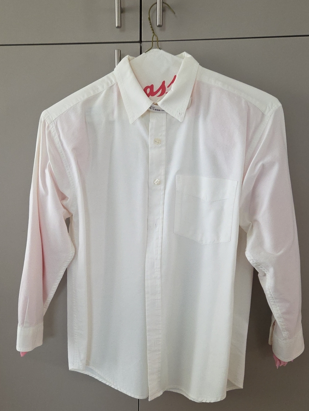 Old Navy White Button-Up Dress Shirt 100% Cotton